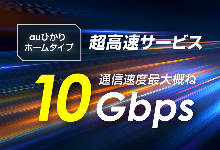 auひかりホームタイプ高速サービス